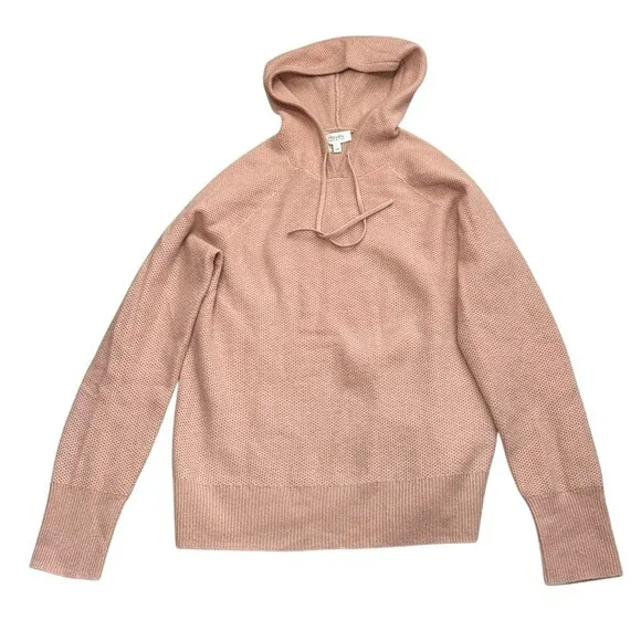 Haven Well Within 100% Cashmere Waffle Hoodie Sweater Size S